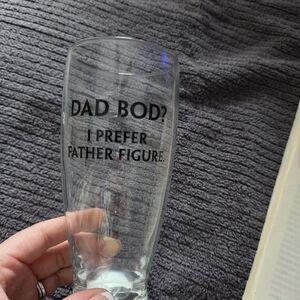 Clear Glass with Humorous Text